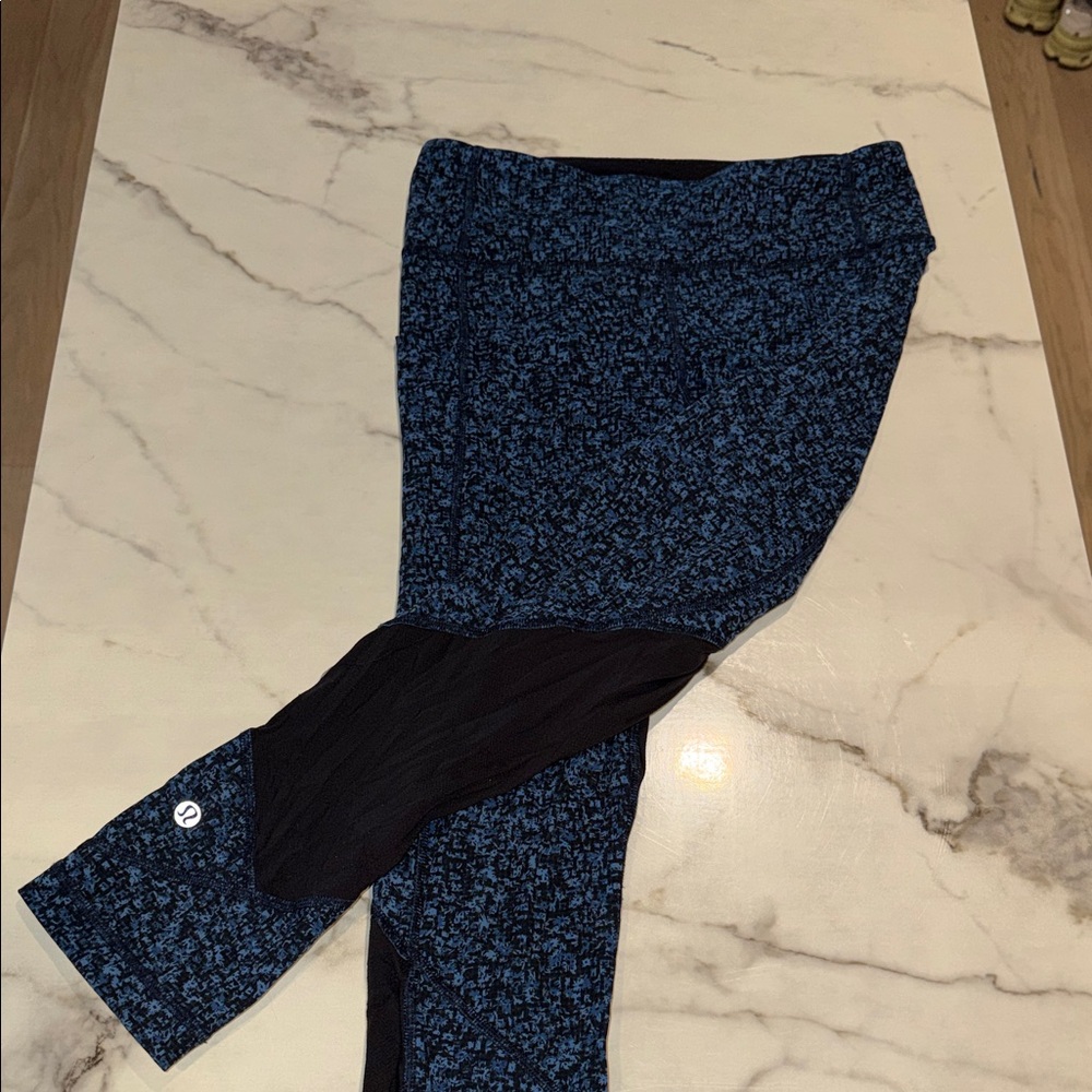Lululemon Athletica Blue and Black Leggings